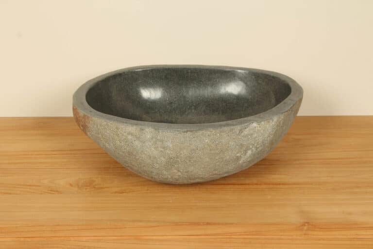 Rivierstenen waskom RL040322, 50x40x14 cm