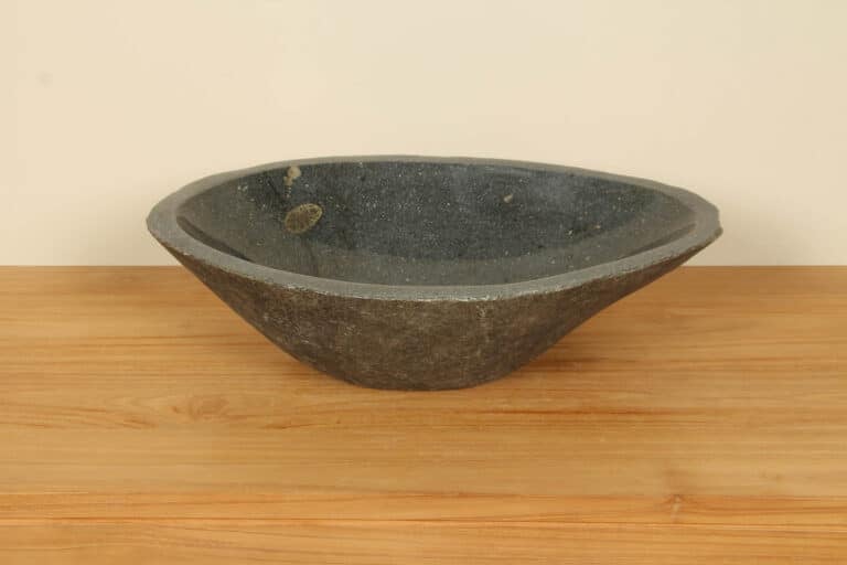 Rivierstenen waskom RL040333, 56x38x15 cm