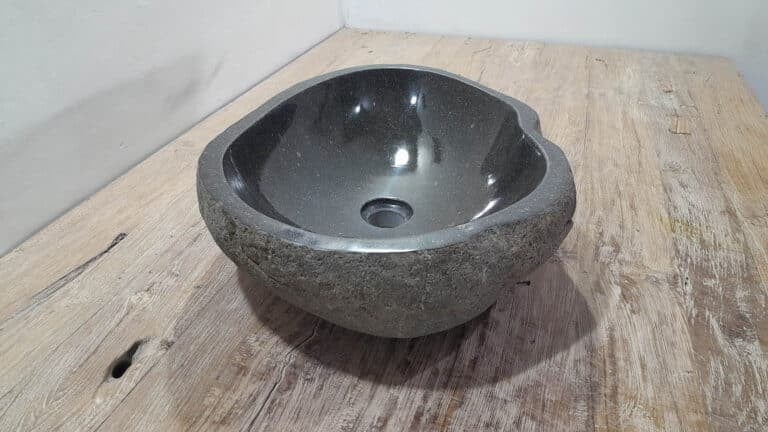 Rivierstenen waskom RL250302, 52x38x15 cm