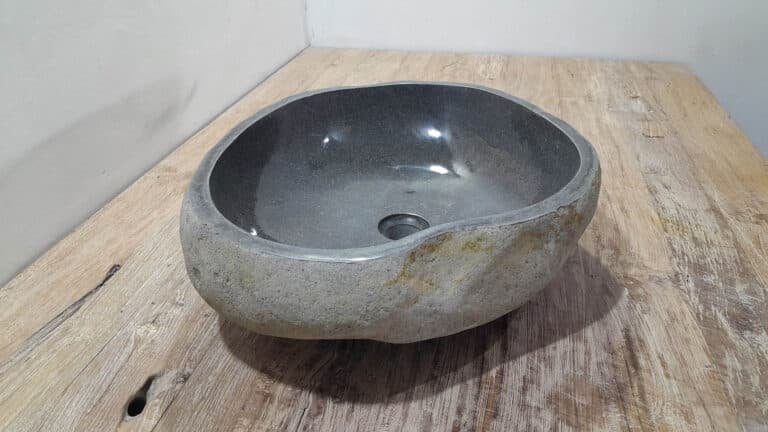 Rivierstenen waskom RL250307, 51x43x15 cm