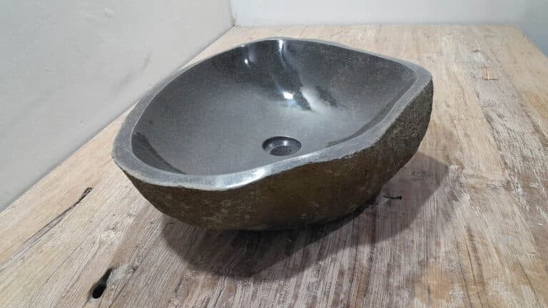 Rivierstenen waskom RL250363, 57x42x15 cm
