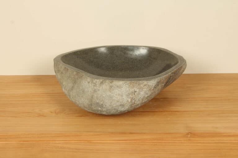 Rivierstenen waskom RM030345, 48x44x15 cm