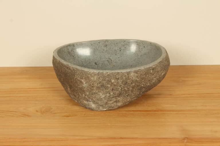 Rivierstenen waskom RS020301, 39x31x15 cm