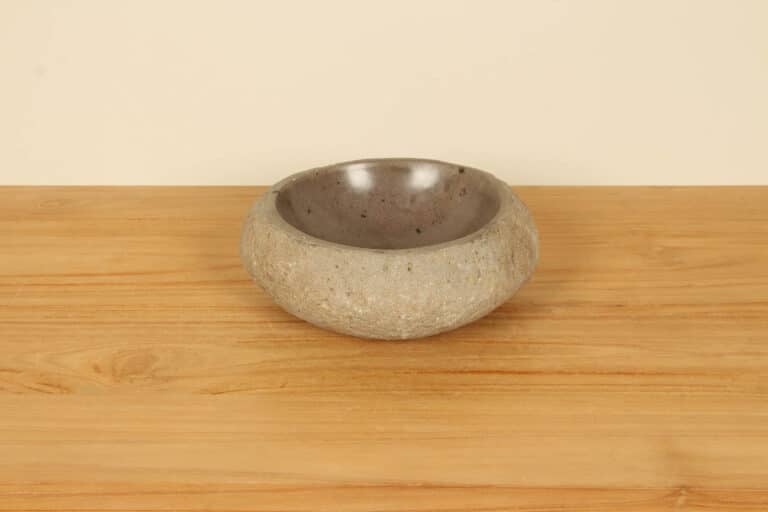 Rivierstenen waskom RXXS010305, 25x23x10 cm