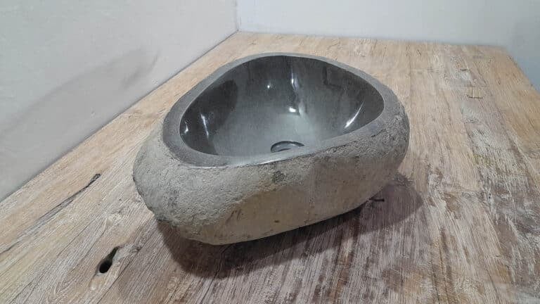 Wasbak riviersteen RL250305, 51x36x15 cm