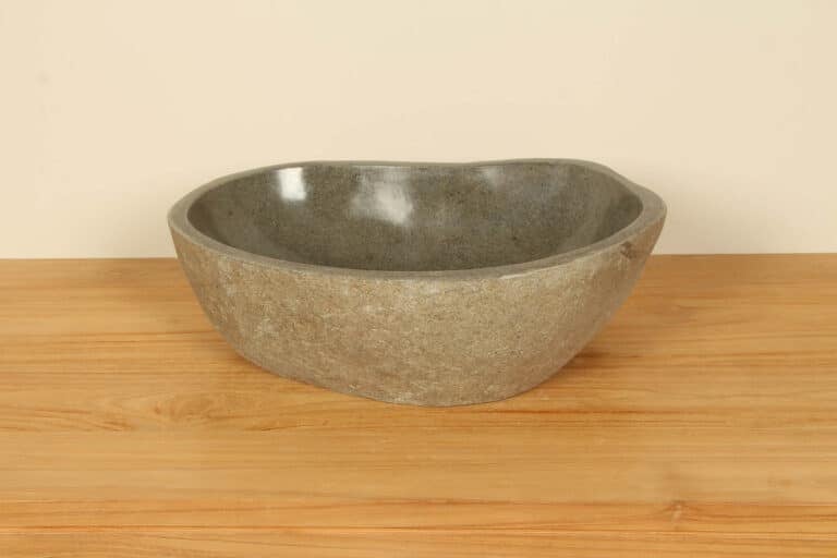 Wasbak riviersteen RM030370, 46x31x15 cm