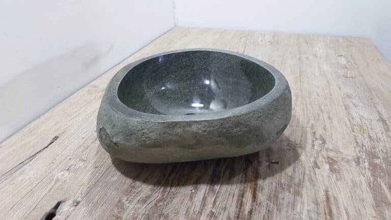 Wasbak riviersteen RM250306, 41x38x15 cm