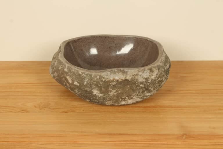 Wasbak riviersteen RS020310, 39x33x15 cm