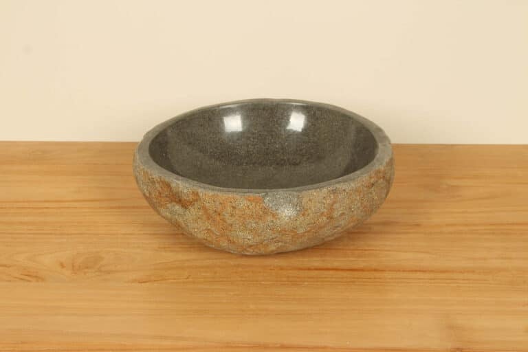 Wasbak riviersteen RS020322, 31x29x12 cm