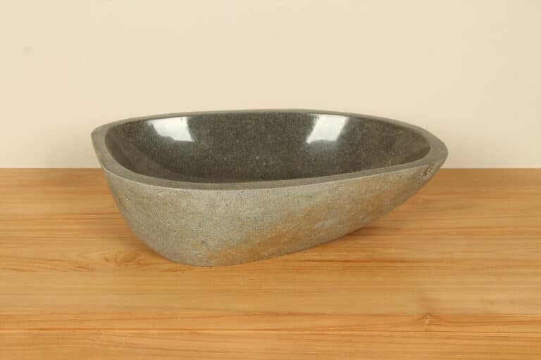 Waskom riviersteen RL040334, 54x34x15 cm