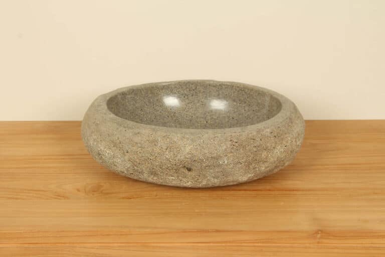 Waskom riviersteen RM030335, 46x36x15 cm