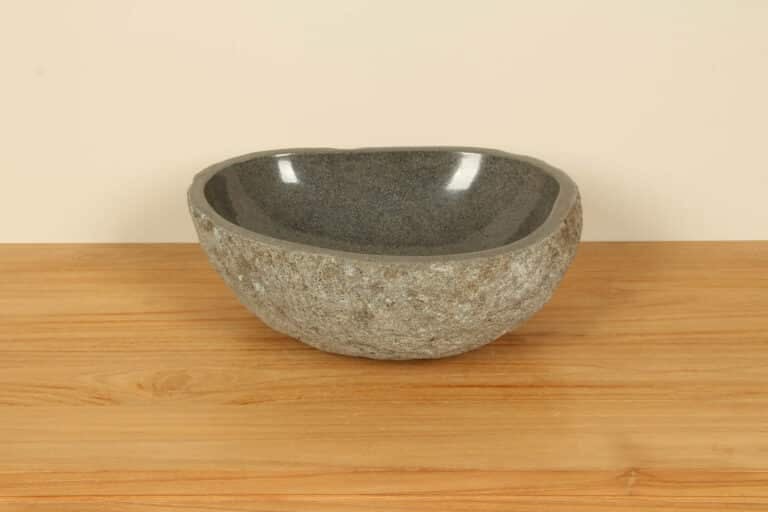 Waskom riviersteen RM030351, 41x35x15 cm