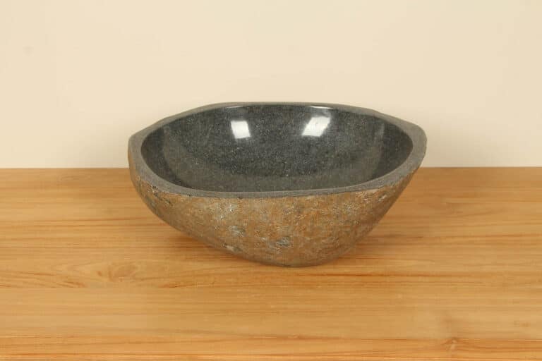 Waskom riviersteen RM030353, 41x35x15 cm