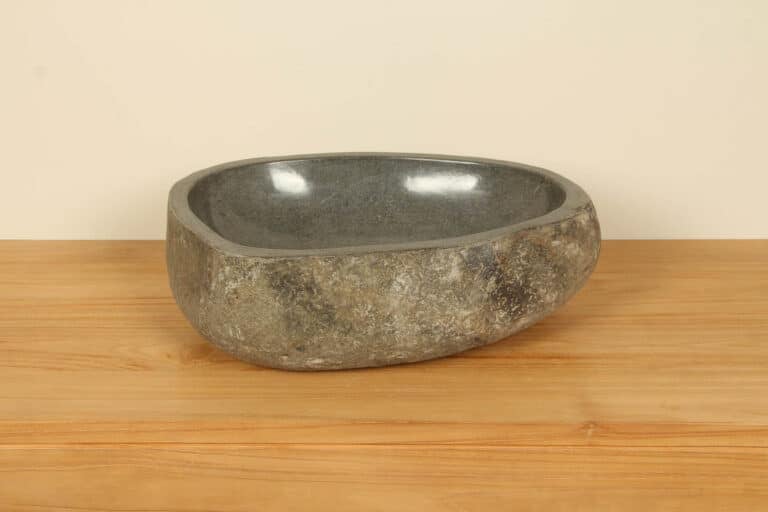 Waskom riviersteen RM030358, 49x36x15 cm