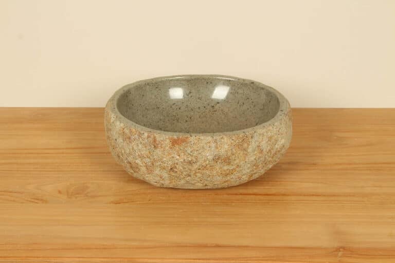Waskom riviersteen RS020317, 32x29x12 cm