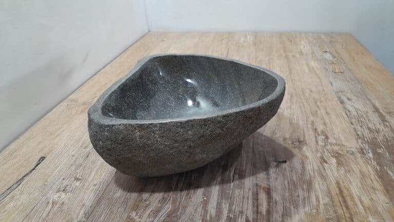 Waskom riviersteen RS250341, 38x35x15 cm