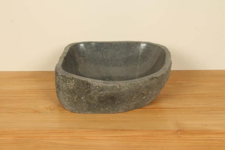 Wastafel riviersteen RM030338, 42x41x15 cm