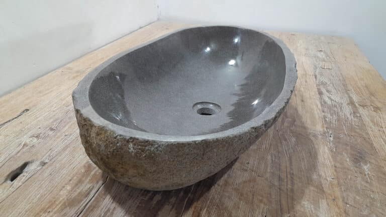 Riviersteen waskom RXL2511216, 66x36x15 cm