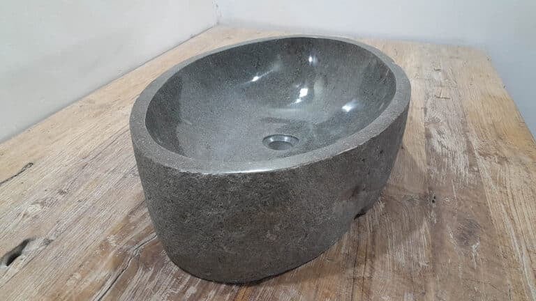 Riviersteen waskom RXL2511218, 62x42x15 cm