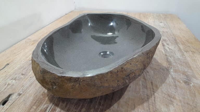 Riviersteen waskom RXL2511227, 65x42x15 cm
