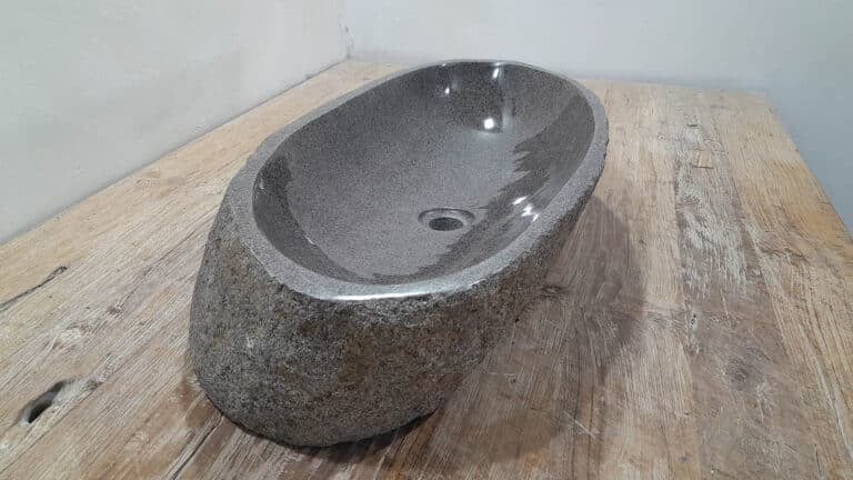 Riviersteen waskom RXXL25112703, 74x36x15 cm