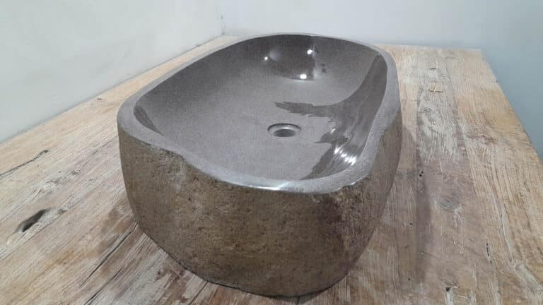Riviersteen waskom RXXL25112709, 76x42x15 cm