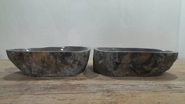 Riviersteen waskommen set RL2511212AB, 54x40x15 cm
