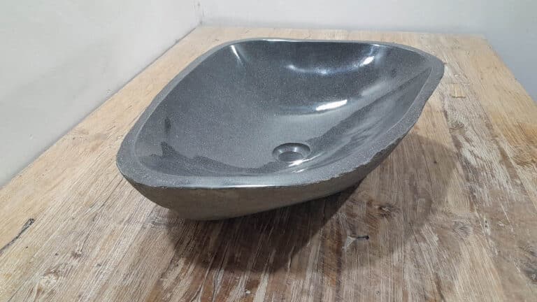Rivierstenen waskom RL2511216, 56x44x15 cm