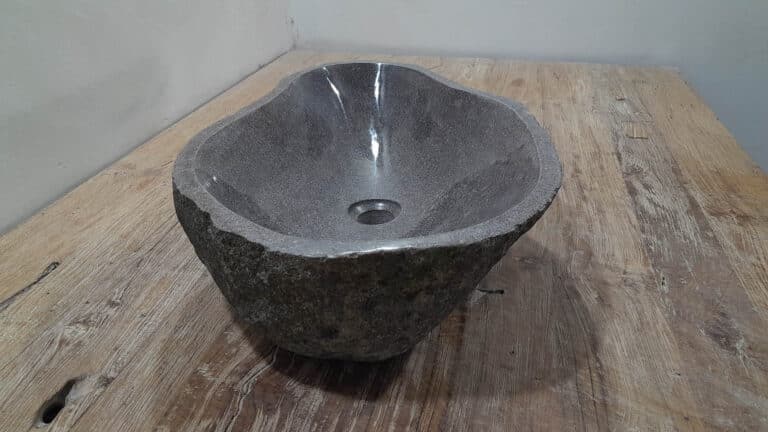 Rivierstenen waskom RL2511217, 56x38x15 cm