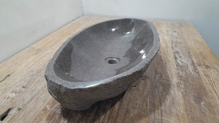 Rivierstenen waskom RXXL25112712, 73x36x15 cm