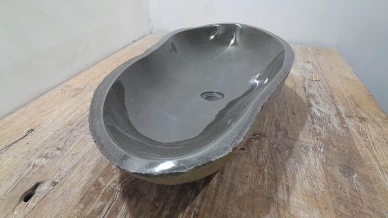 Rivierstenen waskom RXXL25112901, 96x40x15 cm