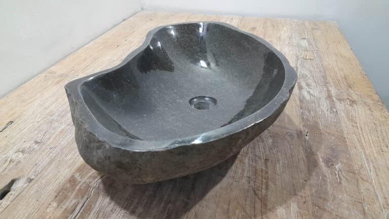 Waskom riviersteen RXL2511202, 65x42x15 cm