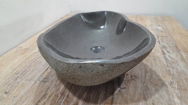 Waskom riviersteen RXL2511233, 61x40x15 cm