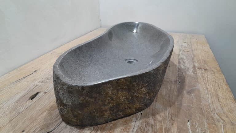 Waskom riviersteen RXXL25112905, 96x40x15 cm
